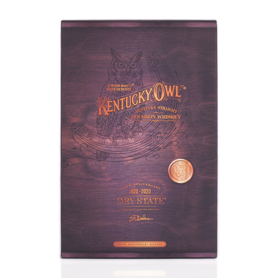 Emballage en bois pour Kentucky Owl "Dry State" 100th Anniversary Limited Edtition de Stolichnaya