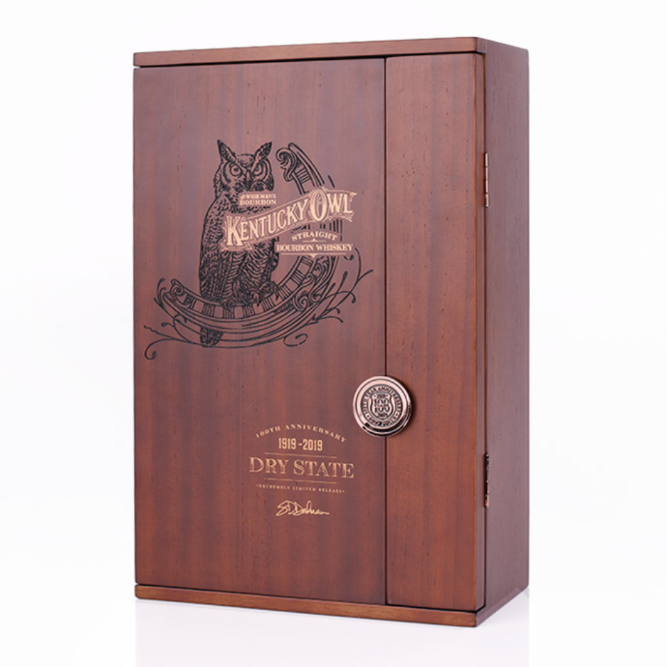 Emballage en bois pour Kentucky Owl "Dry State" 100th Anniversary Limited Edtition de Stolichnaya